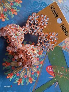 Floral Jhumka Earrings