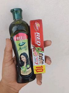 Dabur Hair Oil And 10rs Toothpaste Freee!