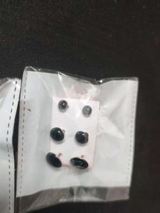 2 Earrings Set Black