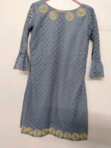 Gray Embellished Tunic