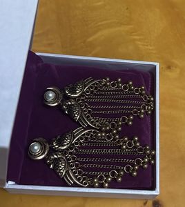 Elegant Peacock Dangle Earrings