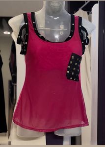 Yk2 Pinterest Padded Chic Pink Tank Top