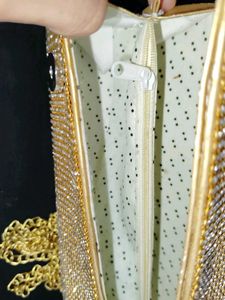 Gold Rhinestone Clutch