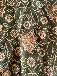 Beautyful Green Floral Saree