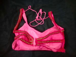 Embroidered Pink Blouse