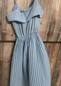 Pleated Flared Dress
