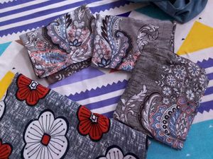 Single Bed Sheet With '3 Pillow Cover