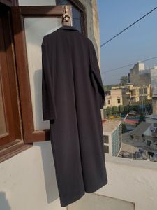 Elegant Black Longline Coat