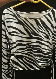 Crop Top With Drawstring