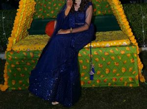 Elegant Blue Indian Lehenga Choli 🌟