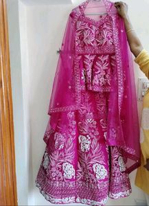 Hot Pink Bridal Lehenga