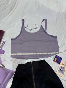 Ribbed Lavender Cami Top