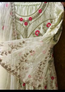 Short Gown And Plazzo Set