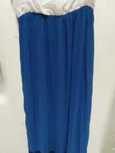 Vero Moda Chic Blue &amp; White Maxi Dress