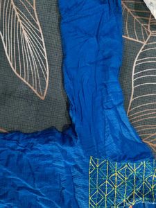 Blue Embroidered Kurta