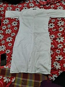 White Cotton Kurti - Casual Chic