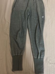 Comfy olive Grey solid cotton Joggers