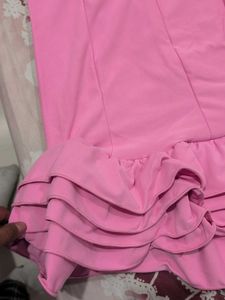 Shein - New with tag- Pink Ruffle Mini Dress