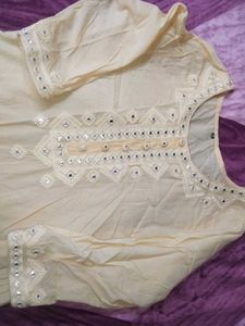 Embroidered Mirrorwork Kurti
