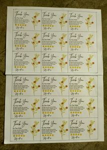 27+9(FREE) Shipping Thankyou Labels