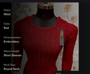 Woolen Ladies Blouse