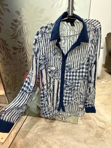 Striped Button-Down Shirt