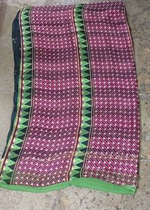 Elegant satin belt Printed Saree