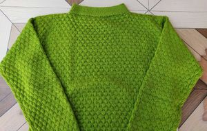 Bright Green Knit Sweater