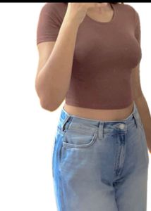 Brown Top – Soft Stretch Fit ZARA