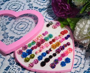 Oil painted earrings set(30pairs)