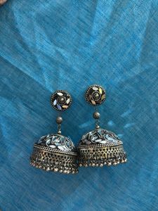Oxidised Silver Jhumka ✨✨