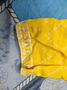 Yellow Printed Top