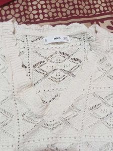 Crochet Knit Top - Mango