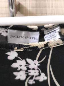 Black And White Flowers Top