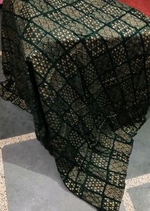 Green Printed Dupatta
