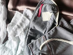 Combo Pure Cotton To With Check Print Pants