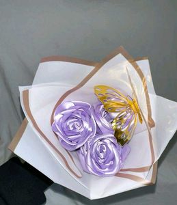 Viral Handmade Ribbon Rose&#39;s Bouquet 🌹🫶🏻💗✨