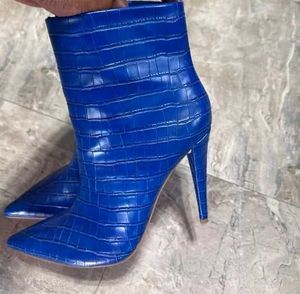 Blue Heel Boot