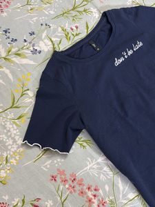 Blue Cropped Tee