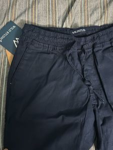 Navy Blue Casual Pants