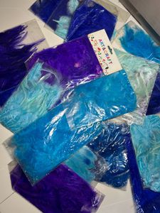 20 Packet Blue Colour Shade Feathers