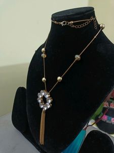 AD Pandent With Golden Polish Chain