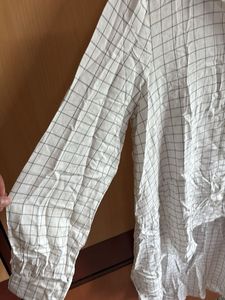 Vero Moda Checked Hi-Lo Tunic Top