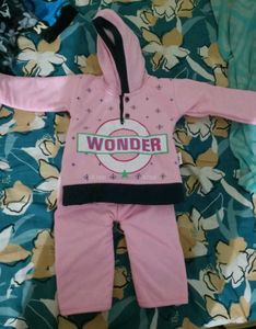 Winter Special Cute Pink Baby Outfit