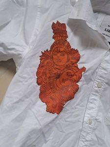 Radha Krisha Fabric Paint Shirt