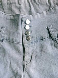 Denim High Waist Shorts