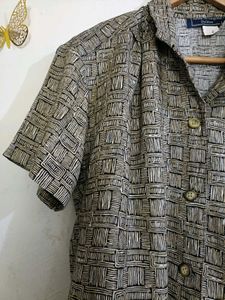 Weave Pattern Half Shirt