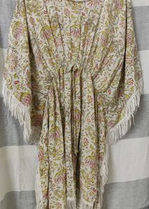 Floral Print Kaftan Dress