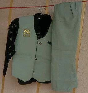 Shirt And Pants With Half Jacket