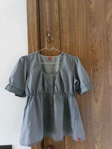 Edc Grey Top For Girls